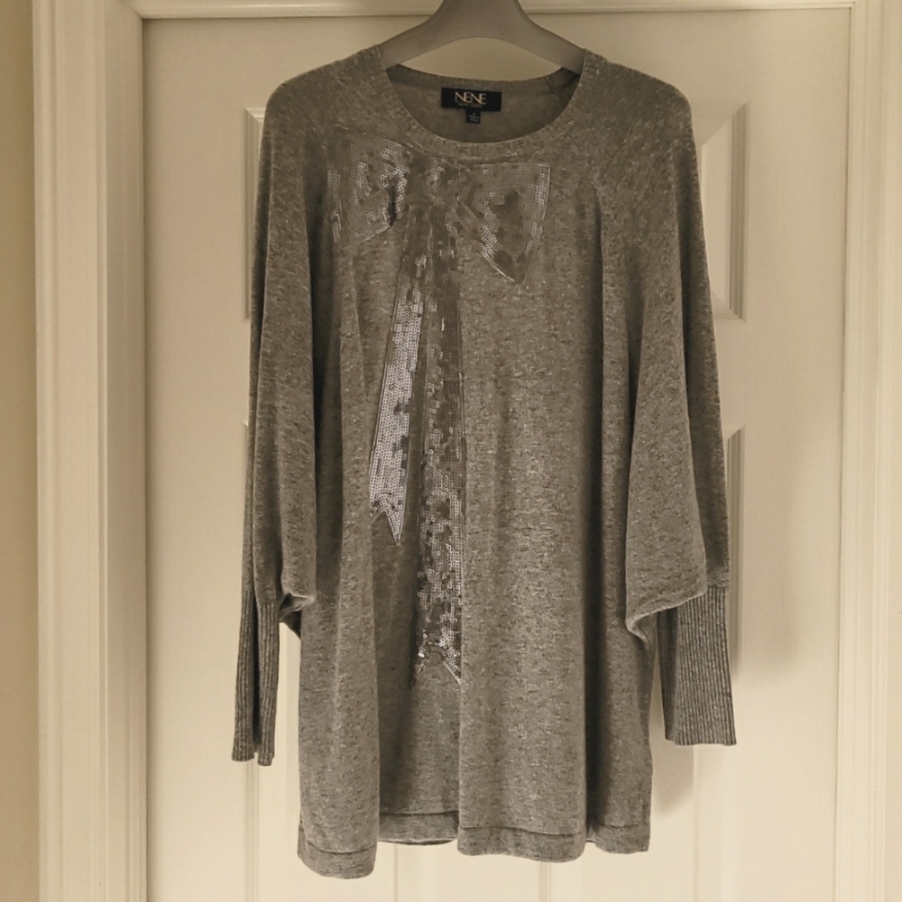 NENE by Nene Leakes rabbit fur sweater